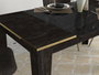 Hanah Home Mesa de Comedor Veyron Negro y Dorado